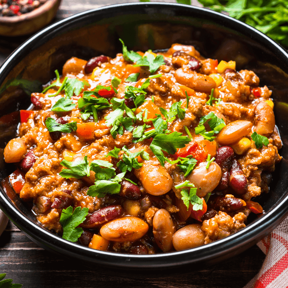 Chili sin carne som turmat